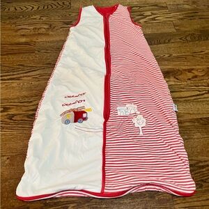 Slumbersac Baby Sleep Sack 1.0 Tog Red White Striped Summer 12-36M